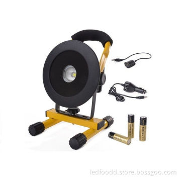 30W Round Portable LED Floodlight Rechargeable Work Light Emergency Corless Hand Lamp